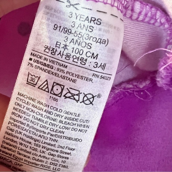 Baby‎ Gap Velour Purple Polka Dot Girl’s Sweatshirt - Picture 4 of 5